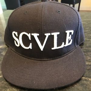 Black Scale Fitted Hat 7 5/8